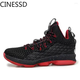 Chaussures de fitness Basketball Basketball High-Top Ush-Ressist Boots Bothat Boths Couple Sports Casual Sports Running
