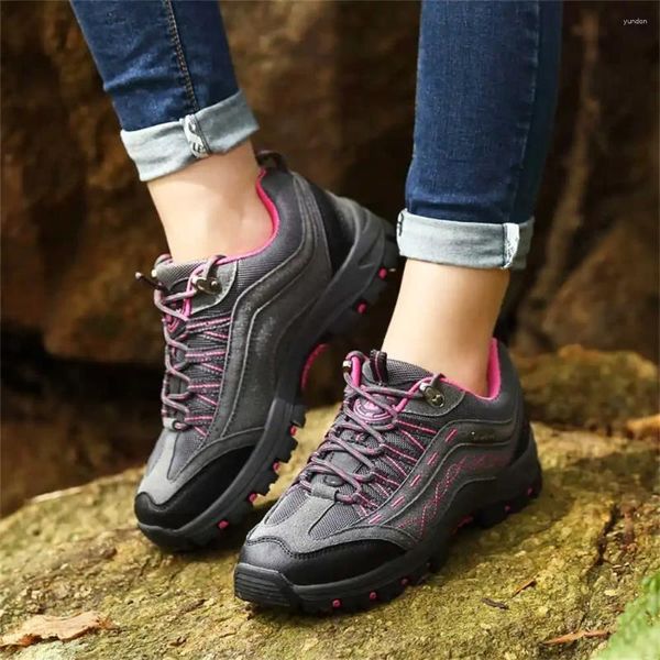 Zapatos deportivos para mujer, botas de senderismo antideslizantes de primera capa, zapatillas transpirables para exteriores, calzado deportivo de alta tecnología tipo zapato YDX1