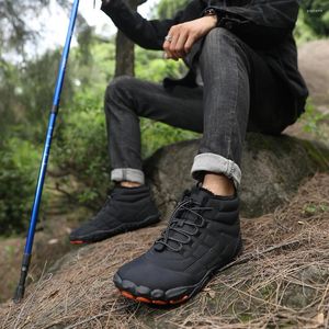 Chaussures de Fitness doublées de fourrure, bottes de neige chaudes, confortables et douces pour femmes et hommes, antidérapantes, baskets de marche décontractées en plein air pour le Ski et le Camping