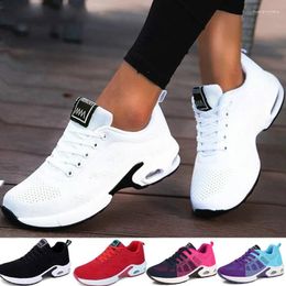Chaussures de fitness kamucc plateforme dames baskets respirantes femme décontractée femme mode augmentation plus taille 35-42