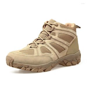 Zapatos De Fitness Hombres S Caza Al Aire Libre Senderismo Montaña Antideslizante Con Cordones Malla Transpirable Tobillo Botas Altas Ejército Táctico Desierto Deporte Bota