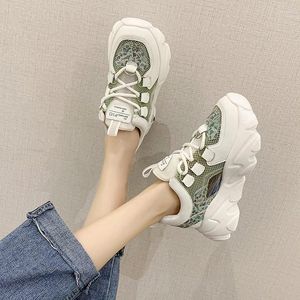 Fitness Shoes Sport Breathable Summer 2024 Platform Lady Mesh Women Sneakers Fashion White Chunky