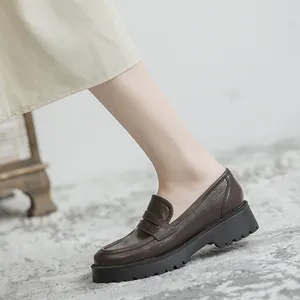 Fitness schoenen Student Uniform platform Heel Women Hoge kwaliteit Oxford Casual Harajuku Womens Zapatos Mujer