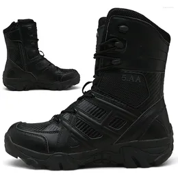 Zapatos de fitness botas tácticas para hombres combate militar 2024 seguridad de motocicleta de alta calidad al aire libre