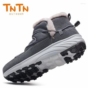 Chaussures de Fitness TNTN femmes bottes de randonnée imperméable chaud en peluche femmes hiver Sports de plein air Trekking cheville Botas Mujer