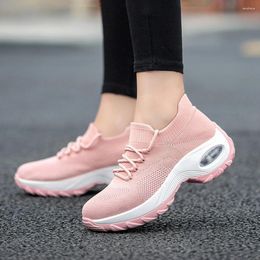 Chaussures de fitness VertVie Platform Sneakers respirant la femme décontractée hauteur de mode augmentant les dames plus drop taille