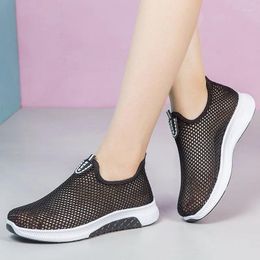 Zapatos deportivos WHNB 2024, zapatillas de deporte de malla transpirables de verano para hombre, mocasines cómodos sin cordones para hombre, calzado informal para caminar