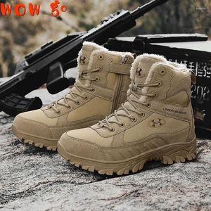 Zapatos de fitness invernal al aire libre bota militar combate combate hombre tobillo gran tamaño táctico tácticos botas del ejército botas senderismo