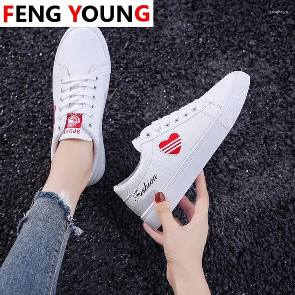 Chaussures de fitness femme 2024 Spring Women Platform Sneakers Corée Fashion Lacet Up Casual Ladies Sport Lightweight Flats Cuir