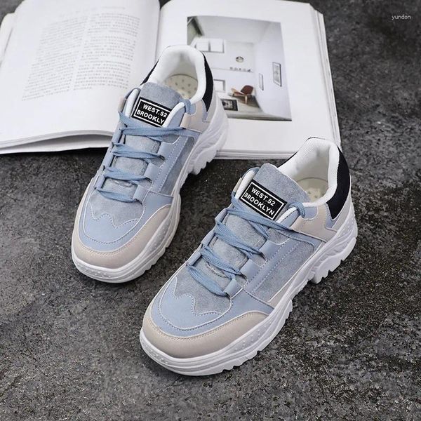 Chaussures de fitness Chaussures féminines baskets épaisses plate-forme inférieure vulcanize Fashion Breatch Casual Running Shoe for Woman Femme 2024