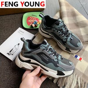 Chaussures de fitness pour femmes baskets de plate-forme chunky printemps créateurs de mode féminine panier en cuir femme lacets up Femme décontractée