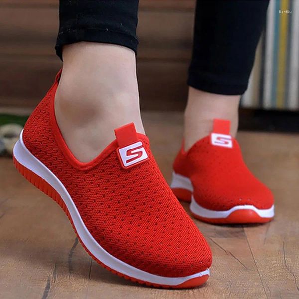 Chaussures de fitness Sneakers pour femmes Breffe de maille respirante estiv