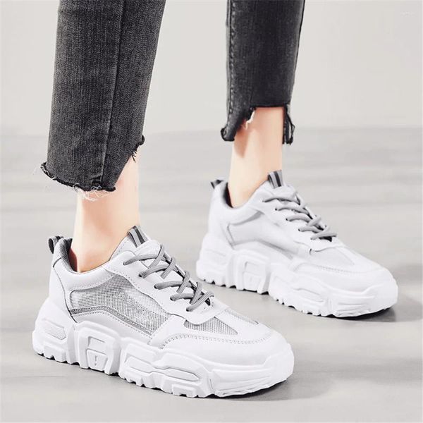 Chaussures de fitness Chaussures pour femmes Sports blancs d'été Chunky Platform Sneakers Vulcanize Femme Tennis Running Casual Shoe Woman Trainers 5cm