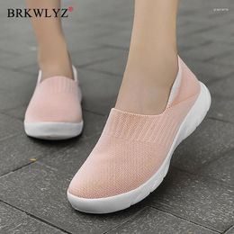 Zapatos de fitness xhn Mujeres vulcanizadas Ligeros transpirables Casco informal sin deslizamiento Gran tamaño 42 Mujer al aire libre para mujeres