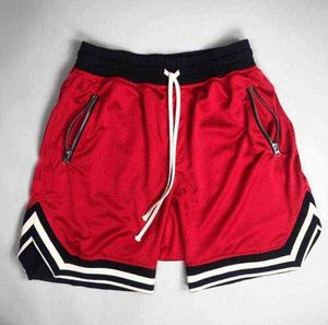 Fitness shorts heren mesh effen kleur streep ontwerp snelle droge ademend mode vrijetijdsbesteding lente zomer herfst spiersport