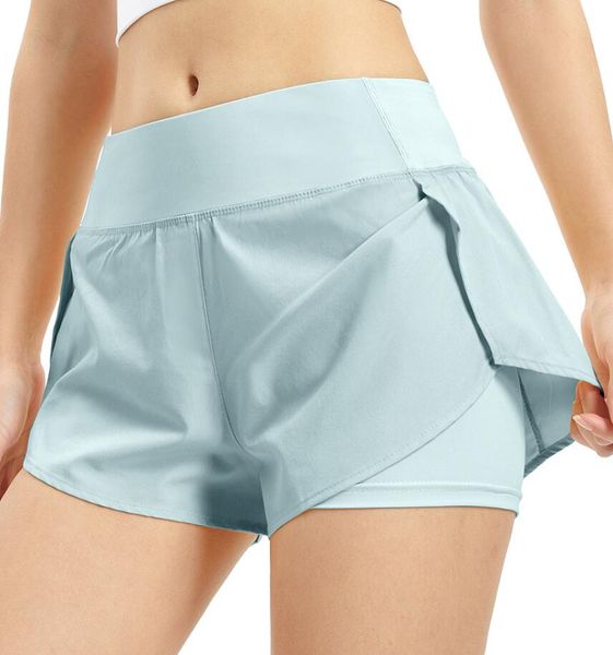 Pantalones cortos deportivos de fitness para mujer Pantalones calientes de verano Anti ligero Ocio Secado rápido Correr Yoga Ejercicio Transpirable Fitness Leggings Ropa de gimnasio