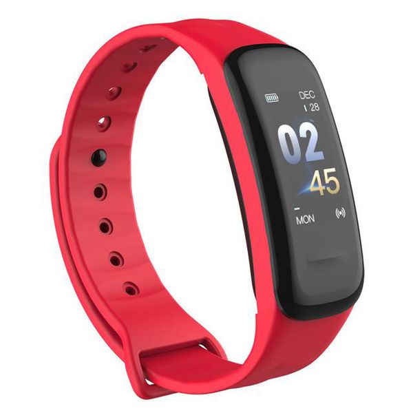 Fitness Tracker Bracelet intelligent C1Plus Bracelets à écran couleur Tension artérielle Moniteur de fréquence cardiaque Bande C1S pour montre de sport Android