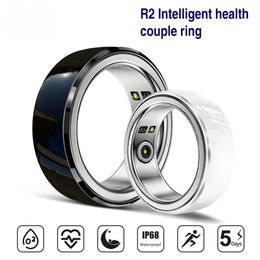 Fitness Tracker Smart Ring Podomètre de sommeil Anneau intelligent d'oxygène sanguin avec APP IPX8 étanche pour moniteur de fréquence cardiaque de santé 240314