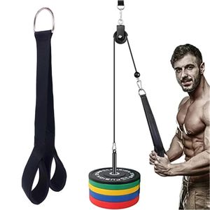 Fitness Triceps and Abdominal Triceps Rope Pulldown Cable Attachment for Weightlifting Fitness and Strength Training 240130