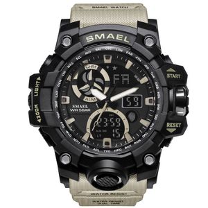 Montre de fitness SMAEL hommes montre de Sport double affichage analogique numérique LED montres électroniques reloj deportivo