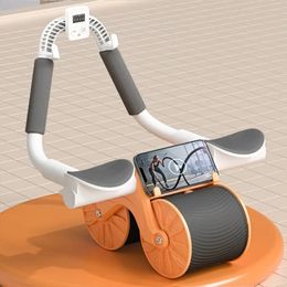 Fitnesswiel voor gym en thuisoefeningen Rollende trainingsapparatuur met kniebeschermer 1 stuks timer optioneel 240127