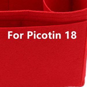 Convient pour H Picotin 18 Sacs d'insertion Organisateur Seau de maquillage Sac à main de luxe Portable Base cosmétique Shaper pour femmes Sac à main C0508
