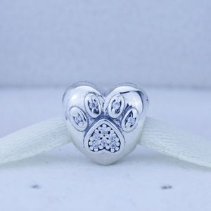 Convient aux Bracelets Pandora garantie perles en argent Sterling 925 argent j'aime mes animaux de compagnie avec breloque Cz clair breloques à assembler soi-même 1 PC/lot