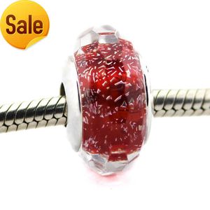 Convient pour pandora serpent chaîne bracelets collier perles de verre de Murano authentiques perles en argent sterling 925 bricolage breloques perles en vrac bijoux fins