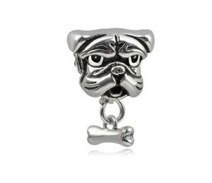 Past Pandora Armbanden 30 stks Zand Huid Hond Bone Zilveren Bedels Bead Dangle Charm Kralen Voor Groothandel DIY European Sterling Ketting Sieraden