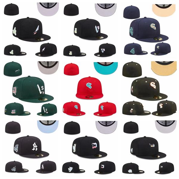 Casquettes ajustées Nouveau chapeau Mode Mexique Gants Casquettes de baseball Lettre Hip Hop Taille Chapeaux Casquettes de baseball Adulte Pic plat Pour style unisexe Taille complète fermée 7-8