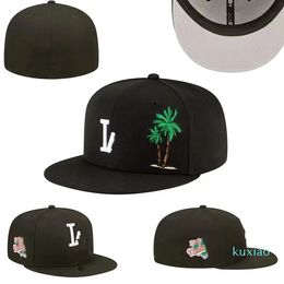 Tamaño de diseñador ajustado Béisbol Fútbol Gorras informales planas Bordado de letras Algodón Todos los equipos Deporte Mundo Parcheado Completo Cerrado Ed Sombreros Orden de mezcla