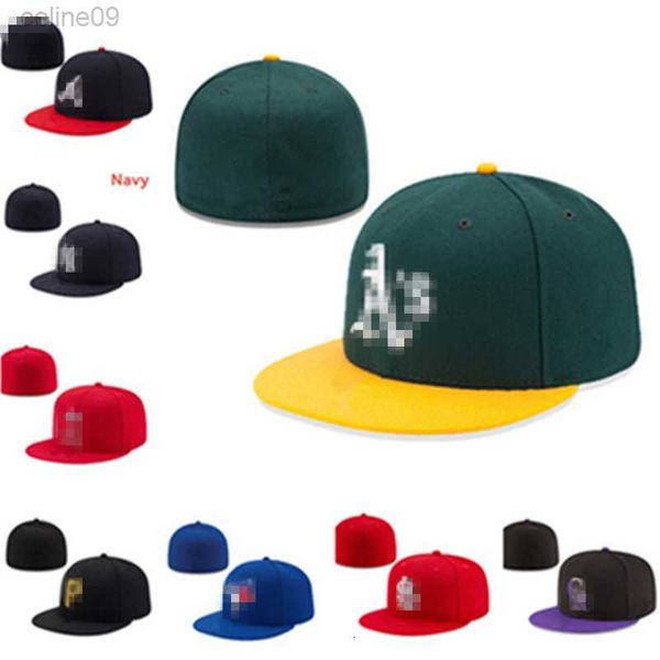 Sombreros ajustados Capas de casquillo ajustable Fit True Hip Hop Trucker Hat Dad Gorras Hombreball Entrega Fashion Fashion Cap Mix Tamaño 7-8
