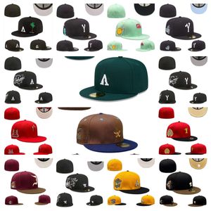 Chapeaux ajustés Designer Baseball Casquette plate chapeau Hip Hop coton lettre de broderie Sport complet fermé casquette de sport en plein air homme basket-ball tricoté flex Caps ordre de mélange