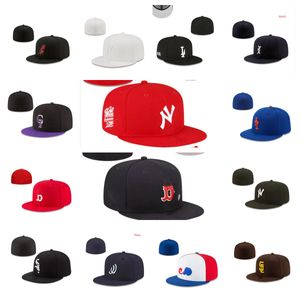 Gemonteerde hoeden snapbacks hoed verstelbare voetbalcaps All Team Logo Kid Outdoor Sport Borduurwerk Katoen gesloten visser Beanies Flex designer Cap Groothandel maten 7-8