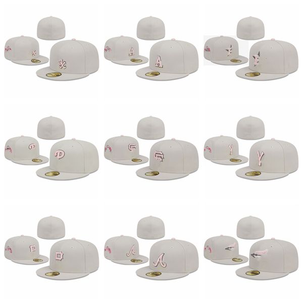 Chapeaux ajustés Snapbacks Chapeau blanc Casquettes de basket-ball réglables Tous les chapeaux Hip Hop de la mode de l'équipe pour hommes Bonnets fermés plats Casquette de sport taille 7-8