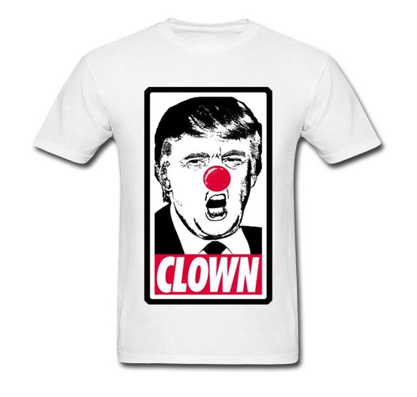 T-shirt ajusté Men de grande taille Men039s Bonne qualité marques décontractées Tshirt Men Trump Clown Imprimé sur Tshirt personnalisé7366922