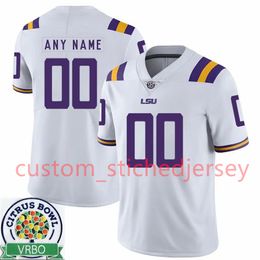 Fitzgerald West Jr. LSU Tigers genaaid voetbaljerseys Shelton Sampson Jr. Aristoteles Abraham II Matt Jayne Sloan Wright Deshaun Richardson Seth Marcione Custom