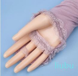 Fünf-Finger-Handschuhe, sexy UV-Badeanzug-Handschuhe, kurze transparente Netzperlen-Rückenlinse.