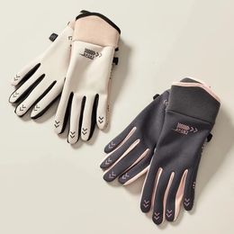 Cinq doigts gant hiver garder au chaud écran tactile polaire mode sports de plein air imperméable non gonflé antidérapant conduite équitation 231101