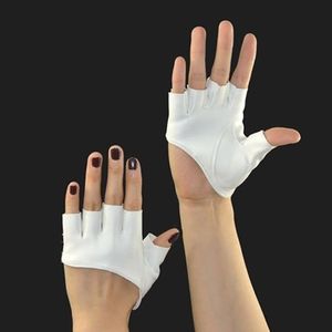 Cinq doigts gants 1 paire mode demi-doigt en cuir PU Ladys conduite spectacle pôle danse mitaines pour femmes hommes en gros 230615