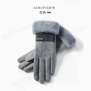 Five Fingers Gloves 2024 Fleece lamsvachthandschoenen dames winter plus fleece verdikt voor koud en warm fietsen rijden winter kan touchscreen winter