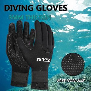 Gants à cinq doigts Gants de plongée en néoprène de 3 mm Gants de natation antidérapants pour hommes et femmes Gants de combinaison chauds noirs pour la chasse au kayak, au surf et à la plongée en apnée 231007