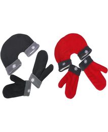 Cinq doigts gants 3pcsset couple amoureux polaires hiver épaissir chaud amoureux cadeaux de Noël couples romantiques mitaines9150589