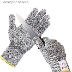 Guantes de cinco dedos Anti corte Gs Venta caliente G Gris Negro HPPE EN388 ANSI Anti Corte Nivel 5 Trabajo de seguridad Gs Resistente al corte GsL231103