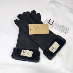 Vijf vingers handschoenen merkontwerp namaakbont stijl Uglove voor winter buiten warm kunstleer groothandel