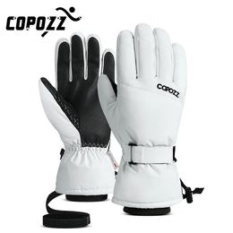 Gants à cinq doigts Copozz hommes femmes hiver gants de ski imperméable ultraléger gants de snowboard moto équitation neige garder au chaud gants coupe-vent 231007