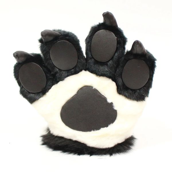 Cinq doigts gants mignon Simulation Panda patte en peluche peluche peluche peluche Cosplay mitaines M89E 231010