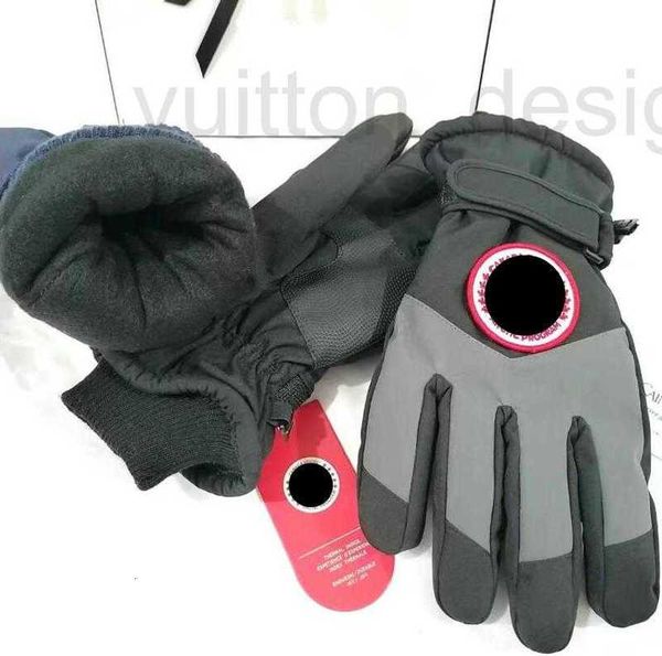 Cinq doigts Gants Designer Marque Hommes Femmes Canadian Goose Lettre de mode Printi Épaissir Garder au chaud Glo Gants d'hiver Sports de plein air Pur coton de haute qualité HCPN