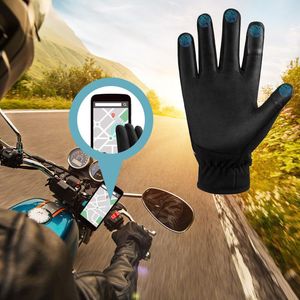 Vijf vingers handschoenen Designer Touchscreen Women 'en Boy Winter Zipper Plush Jacquard verdikte niet -slip kasjmier warm voor menfive