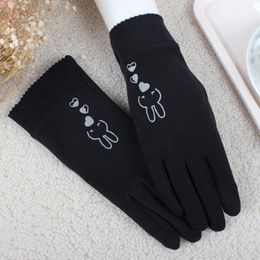 Cinco dedos Guantes Conducción Fina Cachemira Fuerza Elástica Mittens Mujer Invierno Encantadora Pantalla Táctil Estudiante Ciclismo Cálido E761